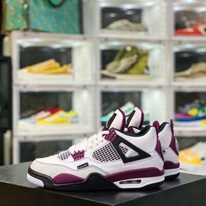 Air Jordan 4 Retro PSG AJ4 Joe 4 Grand Paris Full head layer white fuchsia Paris